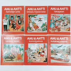 Anu & Antti sarjakuva albumit 6 kpl