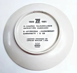 Arabia K-kaupan 75 v seinälautanen 20 cm