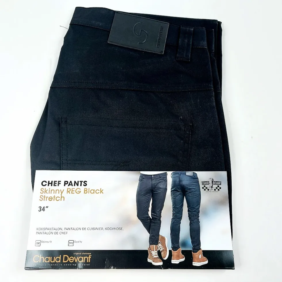 Chaud Devant Chef pants Skinny fit kokin housut koko 34"
