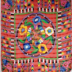 Christian Fischbacher vintage huivi 85x87 cm