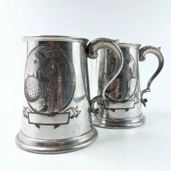 English Pewter tinatuopit 2 kpl