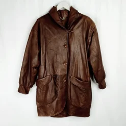 FinLed Finnish Leather Design vintage nahkatakki koko M