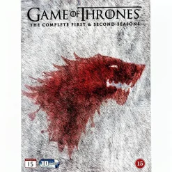 Game of Thrones The Complete First & Second Seasons DVD 10 levyä