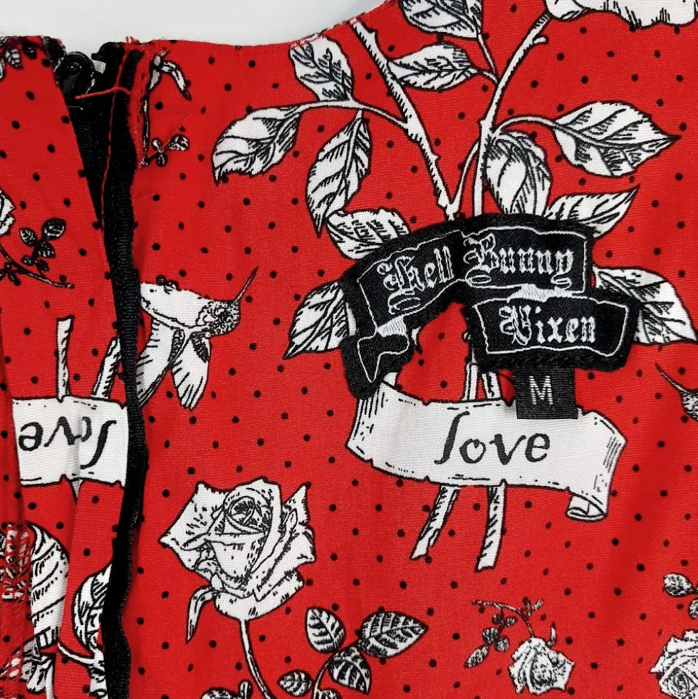 Hell Bunny Vixen kellohelmainen mekko koko M