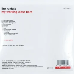 Iiro Rantala: My Working Class Hero CD