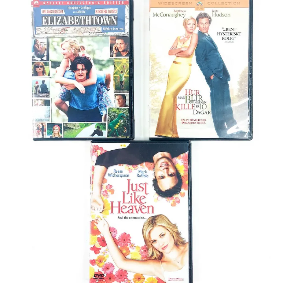 Just Like Heaven / How to Lose a Guy in 10 Days / Elizabethtown DVD-boksi