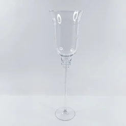 Korkea lasimaljakko / kynttilälyhty