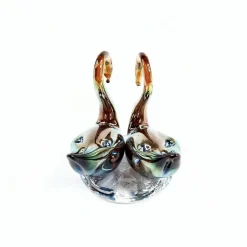 Lasinen joutsenpari 8,5 cm