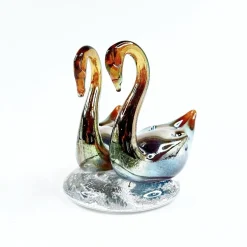 Lasinen joutsenpari 8,5 cm