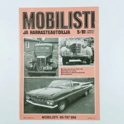Mobilisti ja harrasteautoilija lehtiä 1 - 5 / 81