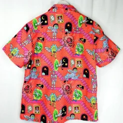 OppoSuits Rick & Morty lyhythihainen kauluspaita koko L