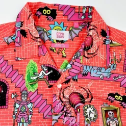 OppoSuits Rick & Morty lyhythihainen kauluspaita koko L
