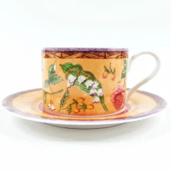 PTS International Tuscany Rose kahvikuppisetti 8 osaa