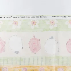 Rectella Le Pig Stripe verhot 136 x 202 cm 2 kpl
