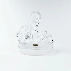 Royal Crystal Rock kissa ja pennut kristallifiguuri
