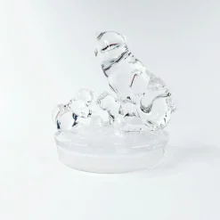 Royal Crystal Rock kissa ja pennut kristallifiguuri