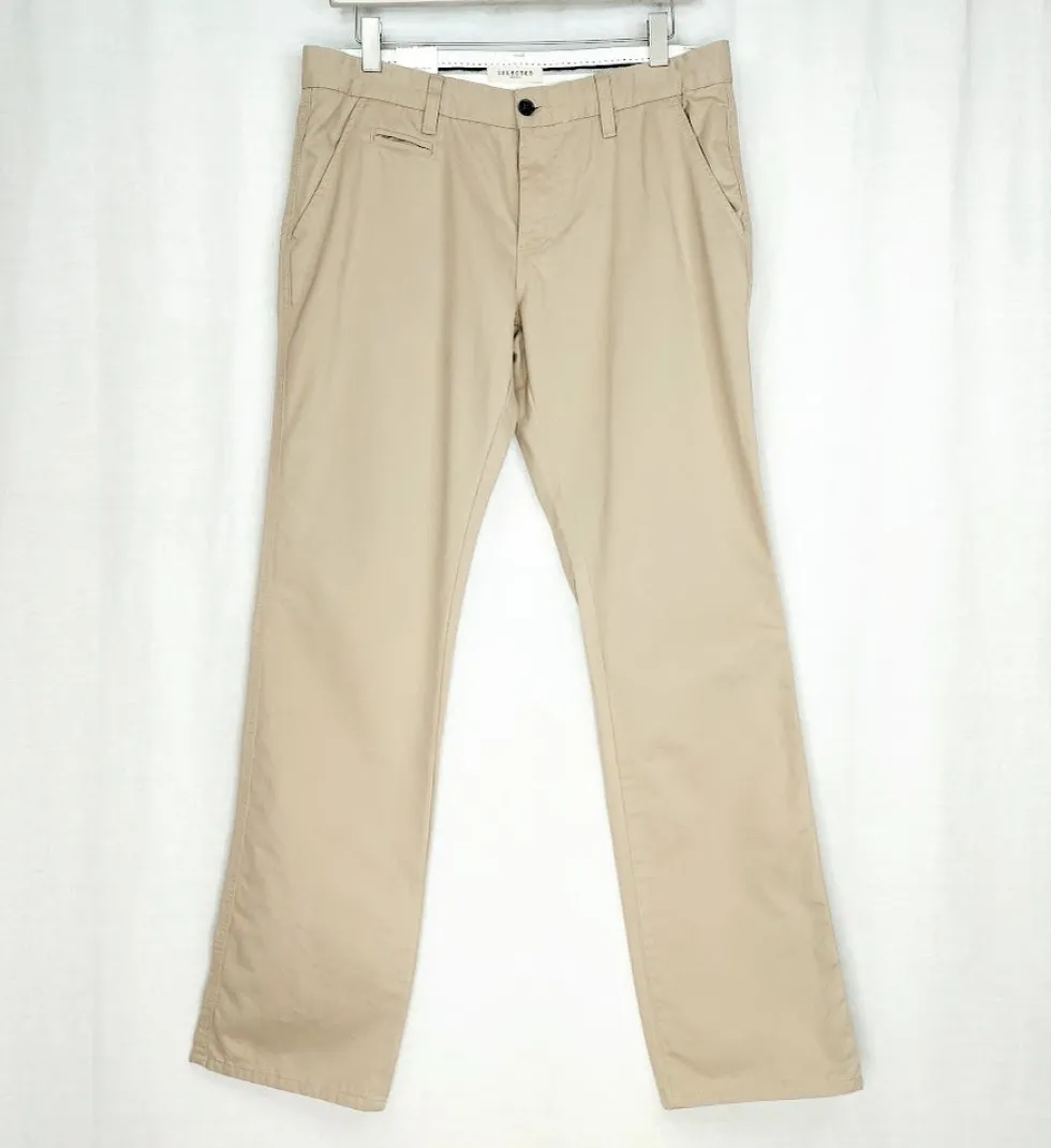 Selected Homme Jeans Three Paris chinohousut koko 36/34"