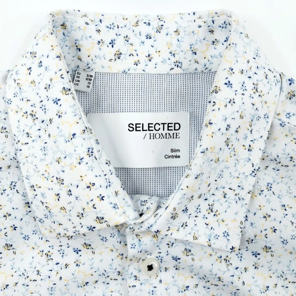 Selected Homme Slimdetail LS Classic Noos kauluspaita koko S