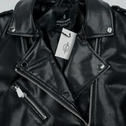 Stradivarius tekonahkainen biker-takki koko XS